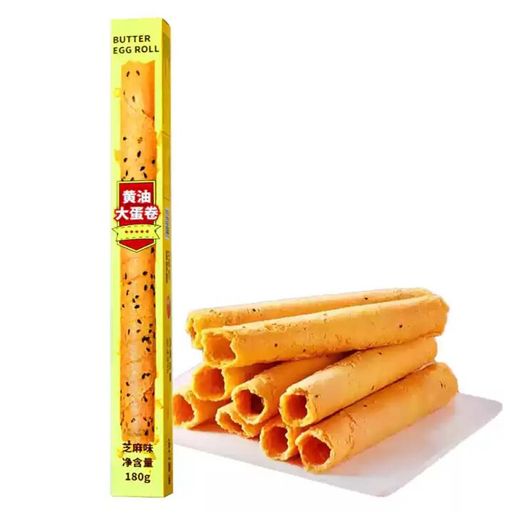 Loxiao Butter Egg Rolls with Sesame Flavor - 180g