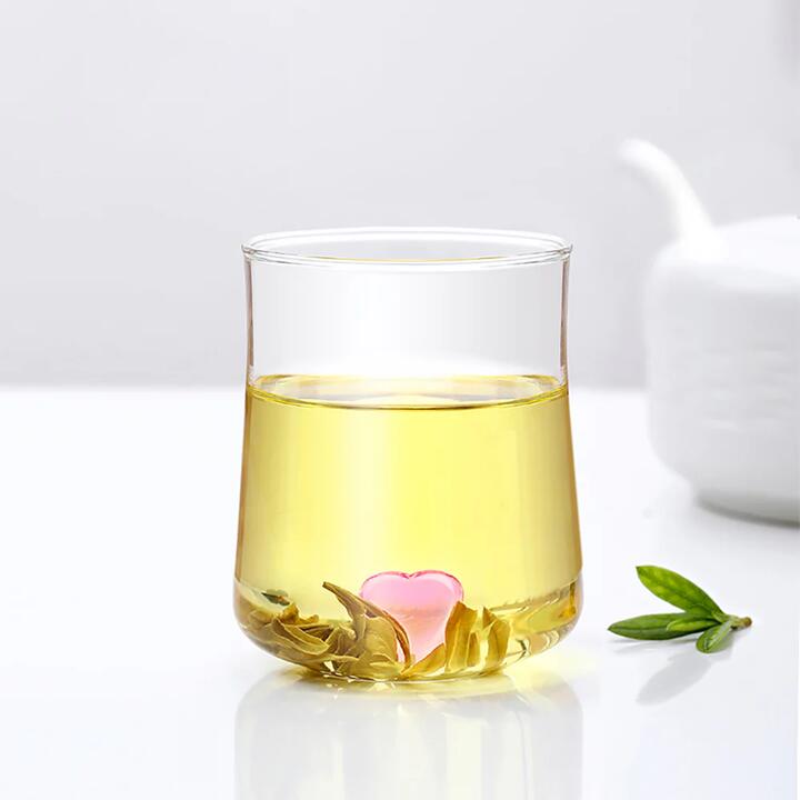 FaSoLa Heart Glass Cup - Pink