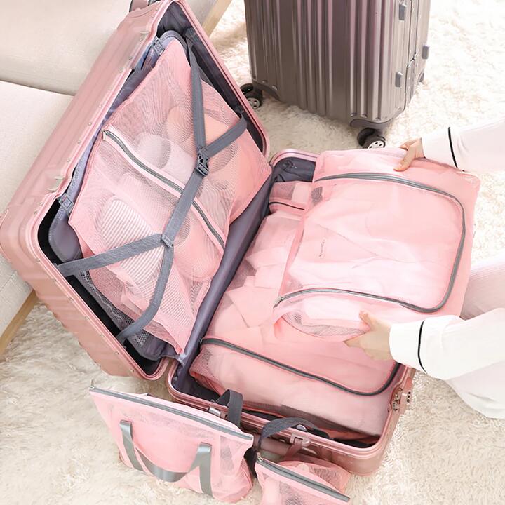 FaSoLa Travel Clothing Storage Bag L - Pink