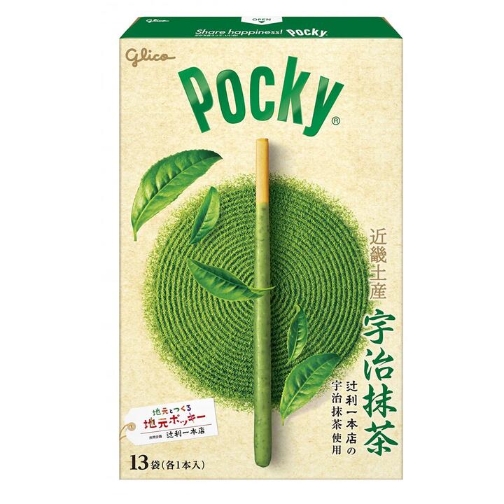 Glico Pocky Kinki Specialty Matcha Biscuit Sticks - 13 Packs