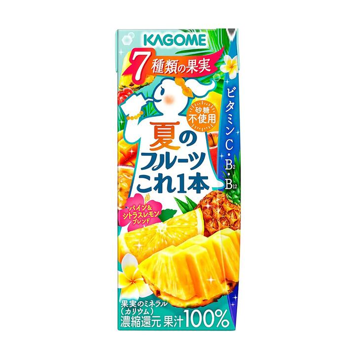 Kagome Summer Fruits Citrus Lemon Mixed Juice - 200ml