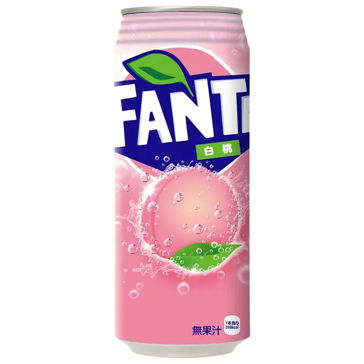 Fanta White Peach Soda - 500ml Can