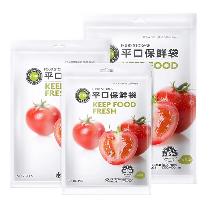 E-Fresh Tear-Free Food Storage Bags 25x35cm - 76 Pieces