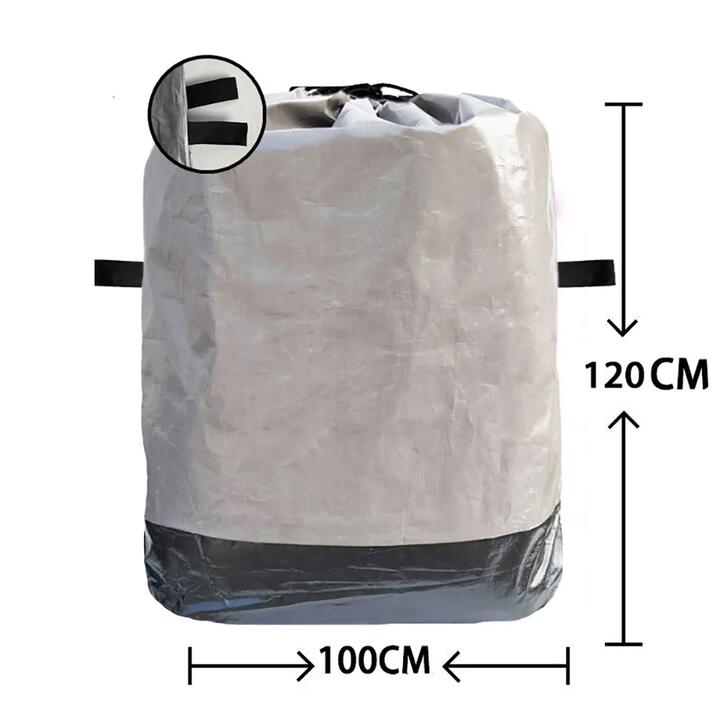 Ulife Waterproof Moving Bag with Handles - Grey 50x50x100cm