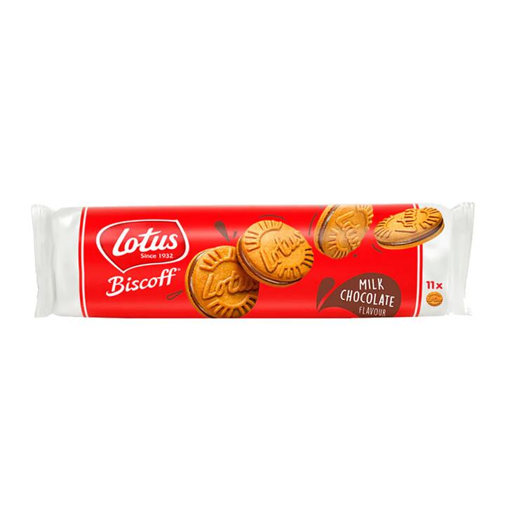 Lotus Biscoff Milk Chocolate Sandwich Biscuits 110g