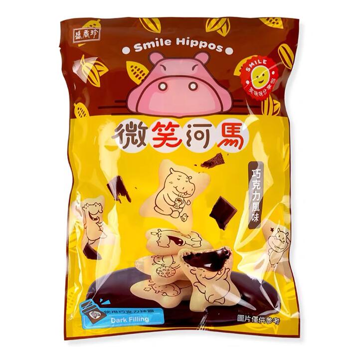 Senxiangzhen Smile Hippos Chocolate Flavored Biscuits - 200g