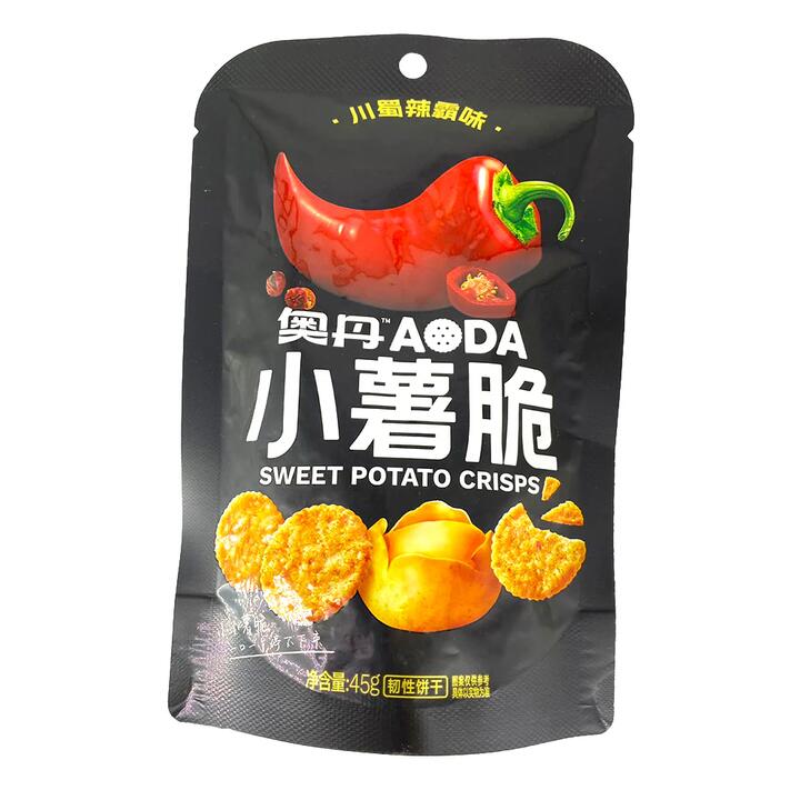 AODA Sweet Potato Crisps Sichuan Spicy Flavor - 45g