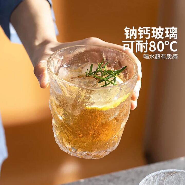 Modern SweetHome Glacier Pattern Low Glass - Transparent