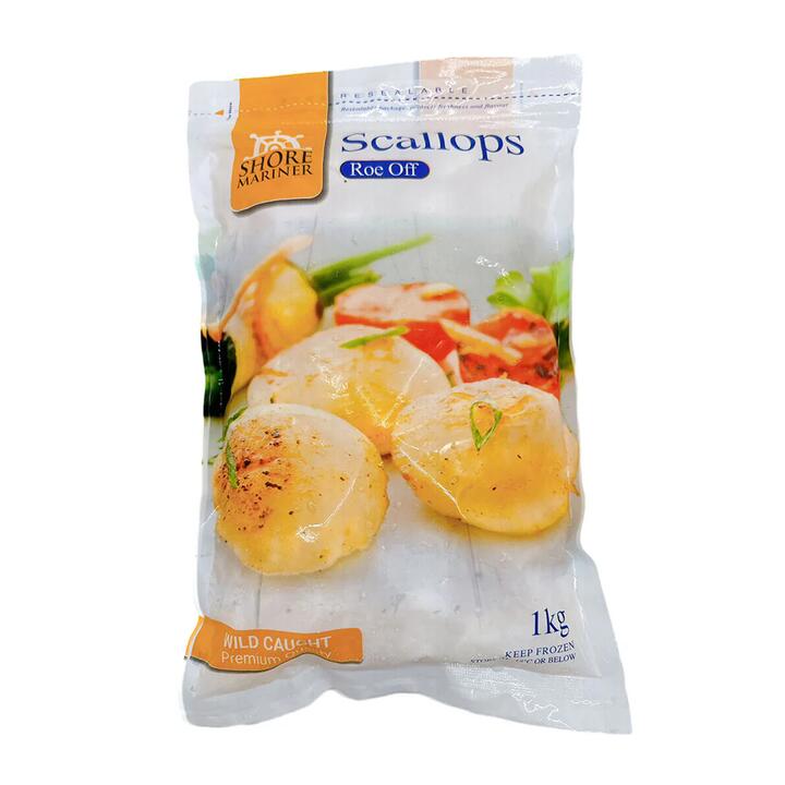 Shore Mariner Roe Off Scallops Size 60/80 - 1kg