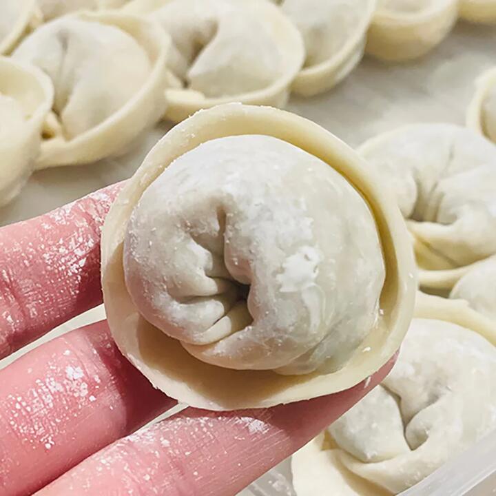 Yuanbao Handmade Dumplings with Pork, Fresh Shrimp, and Fish Roe - 12pcs, 300g