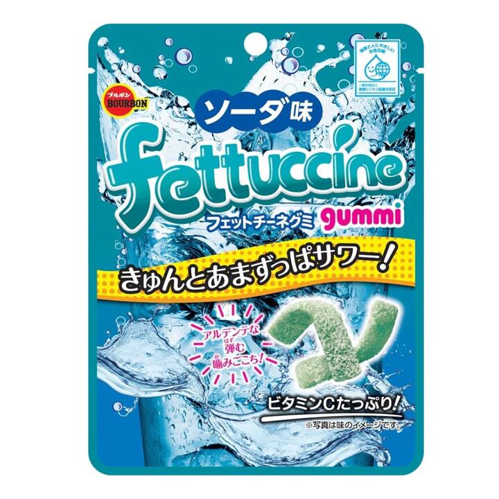 Bourbon Fettuccine Gummi Soda Flavor - 50g