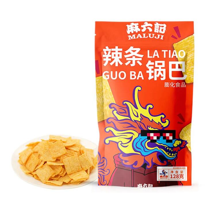 Maluji Spicy Guo Ba Snack - 128g