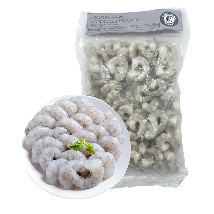 B&E 5 Oceans Seafood Raw Prawn Meat 71-90 Count - 700g