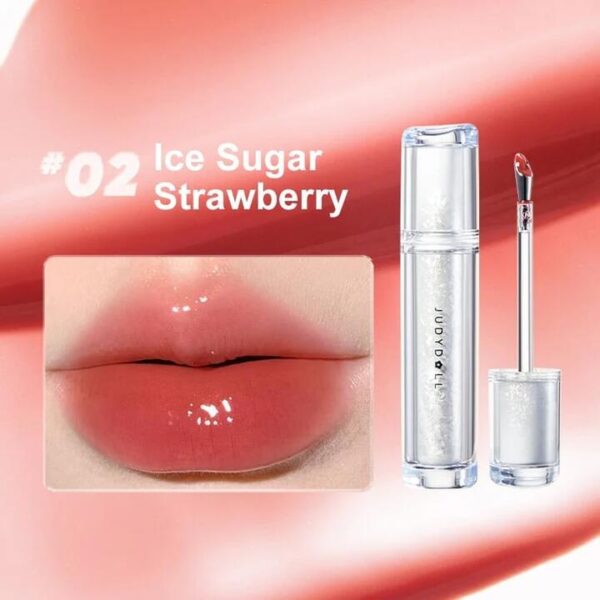 Judydoll Mirror Shine Lip Gloss #02 Ice Sugar Strawberry