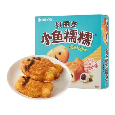 Orion Fish-Shaped Rice Cake Red Bean Flavor - 12 Pieces, 336g