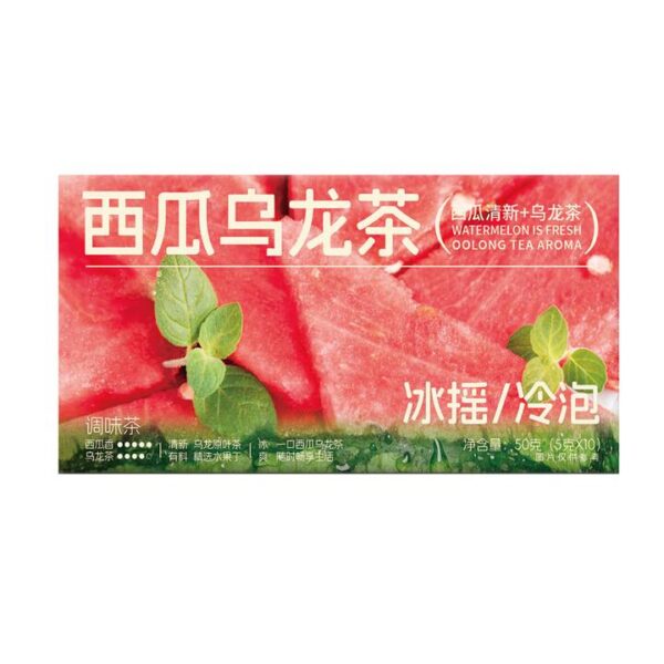 YuChaJiSi Cold Brew Tea Bags Watermelon Oolong Tea - 50g
