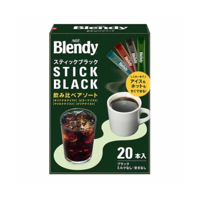 AGF Blendy Black Coffee Instant Powder Assortment - 20 Sticks, 65g