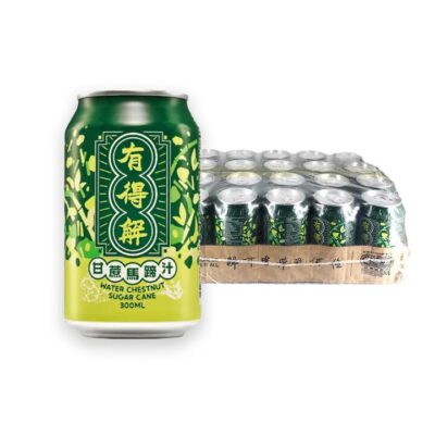 Youdejie Sugar Cane and Water Chestnut Juice - 300ml x 24 Cans