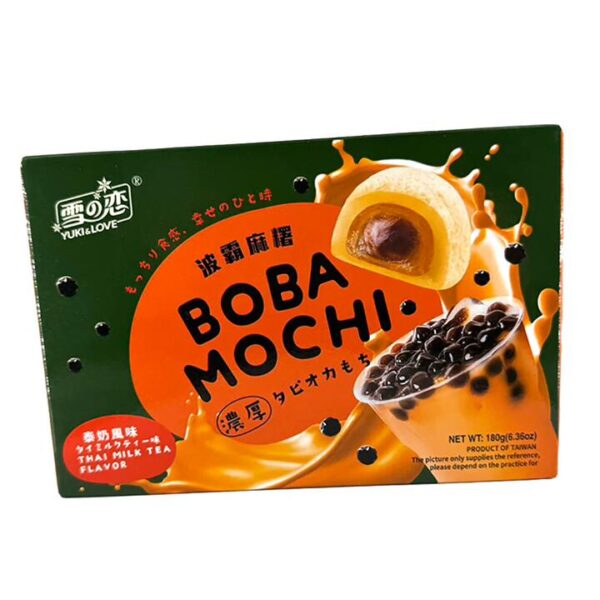Yuki & Love Boba Mochi Thai Milk Tea Flavor - 180g
