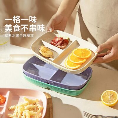Modern SweetHome Divided Plate - Fresh Green