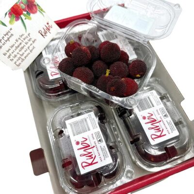 Rubbi Fresh Red Bayberries - Box of 4 Packs