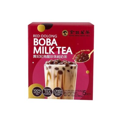 King Ping Red Oolong Boba Milk Tea - 5 Packs, 440g