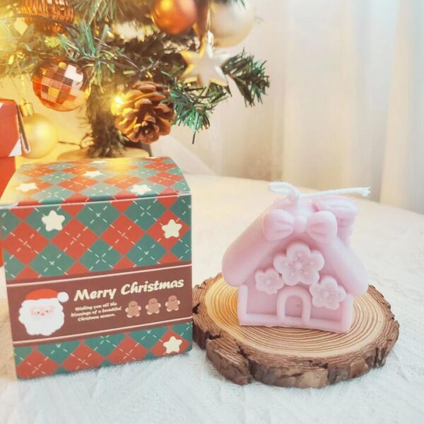 Ulife Christmas Candle - Christmas Cottage 8*5*7cm