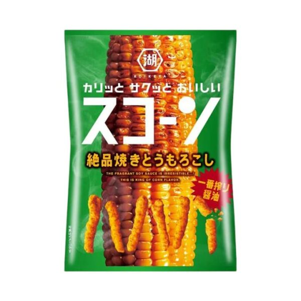 Koikeya Corn Snacks Soy Sauce Flavor 73g