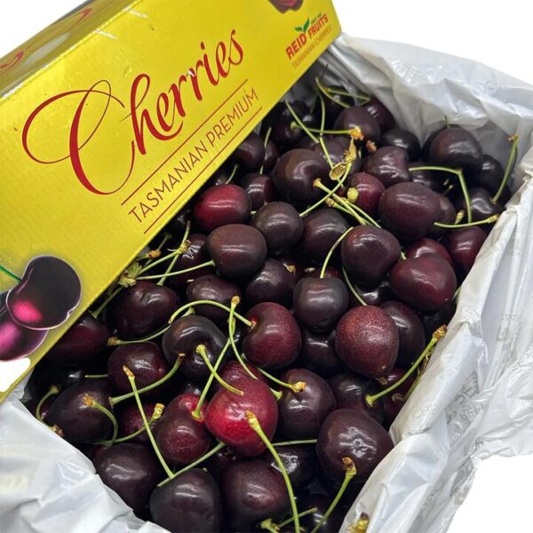 Tasmania Premium Gold Box Reid Kordia Cherries 30mm+ Gift Box 2kg