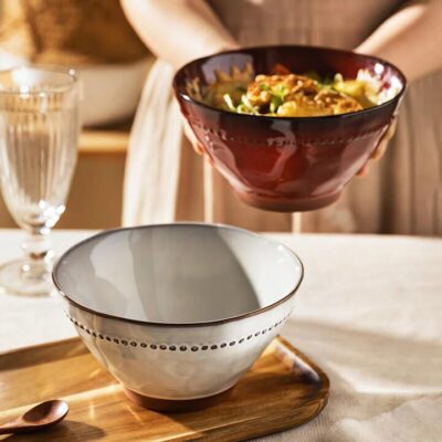 Modern SweetHome 7-Inch Conical Noodle Bowl - White