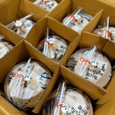 Thai Fragrant Easy-Open Young Coconuts - Box of 9