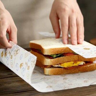 FaSoLa Sandwich Wrapping Paper - Sweet Memories Design, 21.8x25cm, 50 Sheets X3