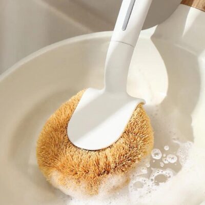 FaSoLa Coconut Fiber Pot Brush - White X3