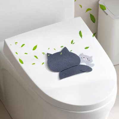 FaSoLa Toilet Deodorizer Sticker - Walnut Cat X3
