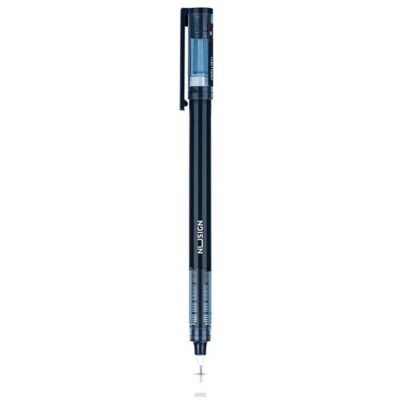 Deli Direct Liquid Rollerball Pen 0.5mm Needle Tip - Black, 1 Piece X5