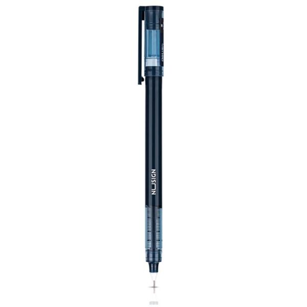 Deli Direct Liquid Rollerball Pen 0.5mm Needle Tip - Black, 1 Piece X5