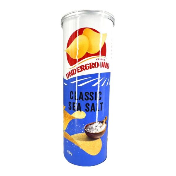 Underground Chip Co Classic Sea Salt Chips - 10 Packs, 138g