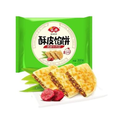 Anjoy Frozen Puff Pastry Pie Black Pepper Beef Flavor - 3pcs 300g