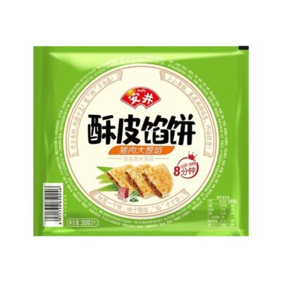 Anjoy Frozen Pork and Green Onion Pastry - 3 Pieces, 300g