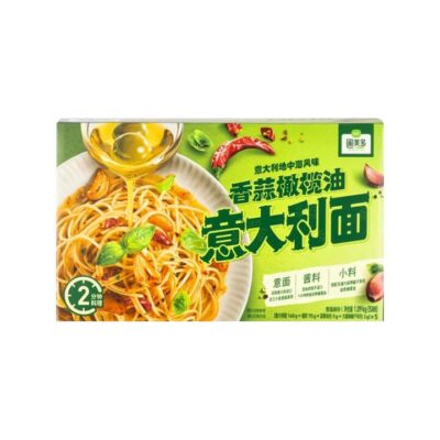 Pumeiduo Garlic & Olive Oil Spaghetti – 5 Packs, 1.09kg - Aglio e Olio Pasta Meal Kit – Limited Import