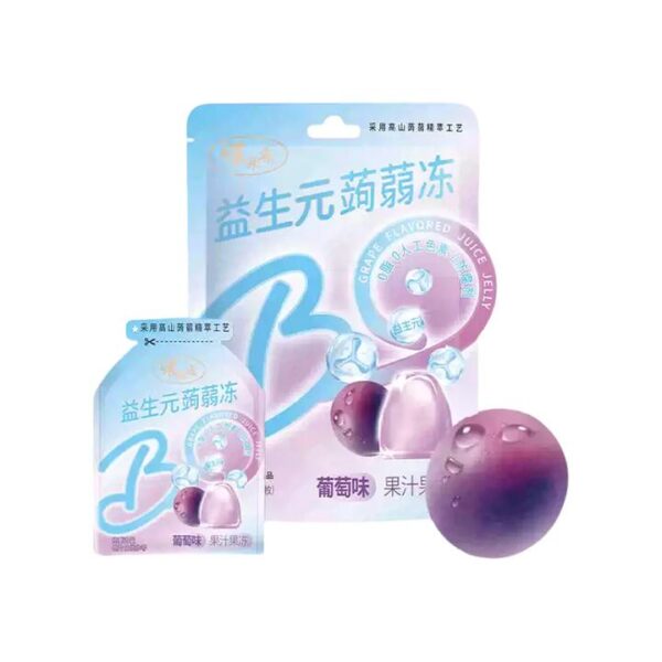 Qiaqia Probiotic Konjac Jelly Grape Flavor - 120g