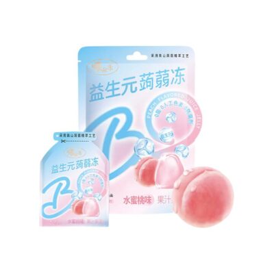 Qiaqia Bo Frozen Probiotic Konjac Jelly Peach Flavor - 120g