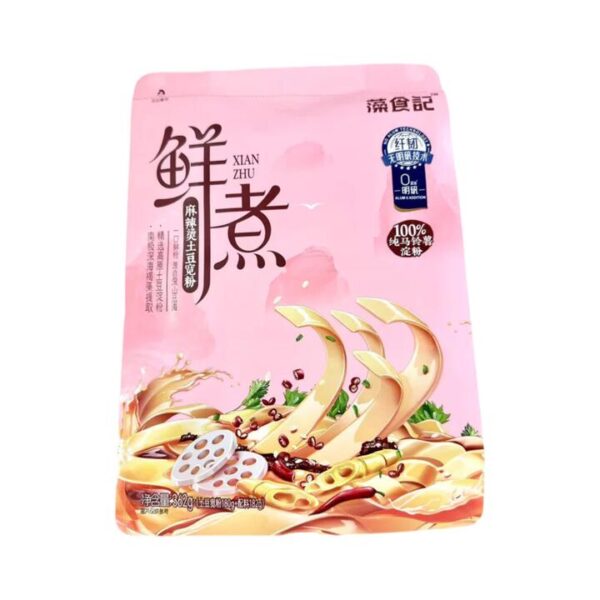 Zaoshiji Fresh Cooked Potato Wide Noodles Spicy Hot Pot Flavor - 362g