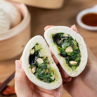 He Shan Yuan Frozen Three Delicacies Vegetable Buns - 12pcs, 960g