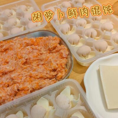 Dollar's Kitchen Handmade Carrot and Pork Wontons - 15pcs, 220g