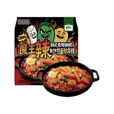 Pulmuone Korean Cheongyang Chili Fish Cake Ramen Tteokbokki - 4 Servings, 1.44kg