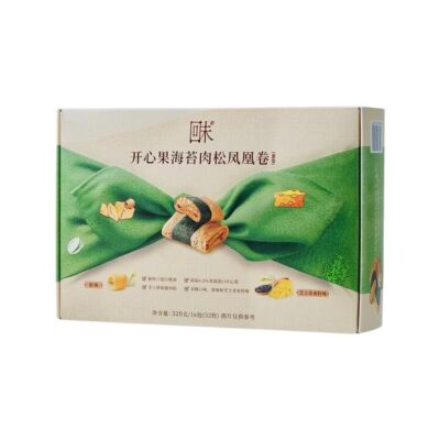 Kaiwei Pistachio Seaweed Meat Floss Egg Rolls - 320g
