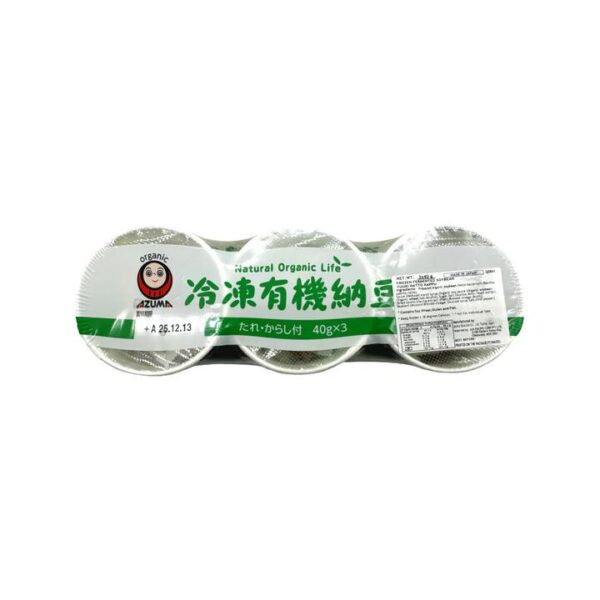 Azuma Organic Frozen Natto - 3 Packs, 120g