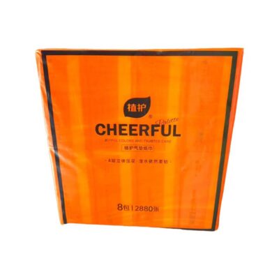 Zhihu Cheerful Palette 4-Ply Embossed Facial Tissues, 90 Sheets x 8 Packs