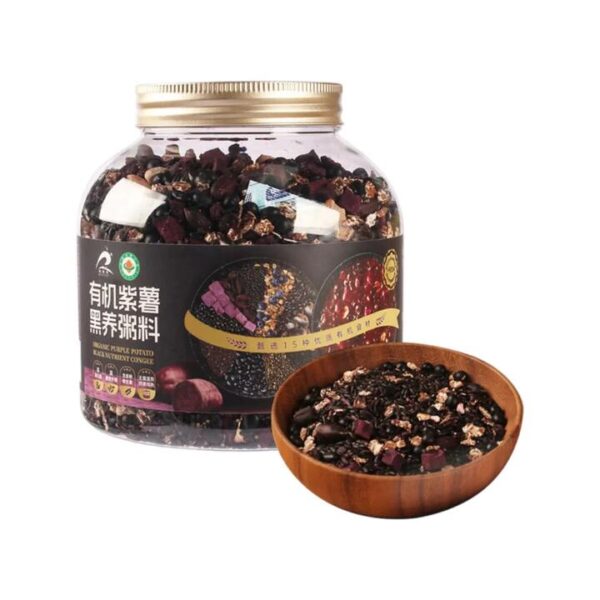 Ruililai Organic Purple Sweet Potato & Black Rice Porridge Mix 1.5 kg – Multigrain Congee Base